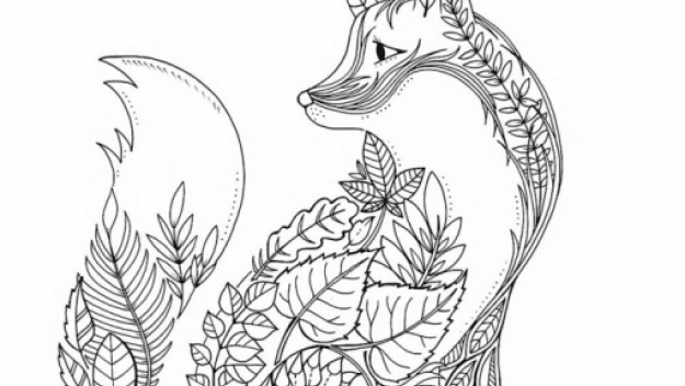 Kolorowanka jesienny lis